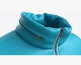 Quilted Jacket For Men Mockup Light Blue Modelo 3D