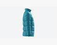 Quilted Jacket For Men Mockup Light Blue 3D модель