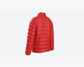 Quilted Jacket For Men Mockup Red 3d model