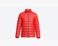 Quilted Jacket For Men Mockup Red 3Dモデル