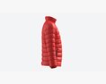 Quilted Jacket For Men Mockup Red 3D модель