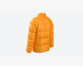 Quilted Jacket For Men Mockup Yellow 3D модель