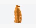 Quilted Jacket For Men Mockup Yellow 3d model
