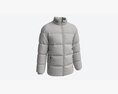 Quilted Jacket For Men Mockup Yellow Modello 3D