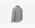 Quilted Jacket For Men Mockup Yellow Modello 3D