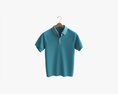 Short Sleeve Polo Shirt For Men Mockup 01 Hanging Modèle 3d