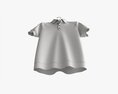 Short Sleeve Polo Shirt For Men Mockup 01 Hanging 3D модель