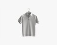 Short Sleeve Polo Shirt For Men Mockup 01 Hanging 3D 모델 