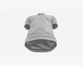 Short Sleeve Polo Shirt For Men Mockup 02 White 3D-Modell