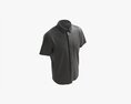 Short Sleeve Shirt For Men Mockup Black Modèle 3d