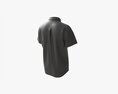 Short Sleeve Shirt For Men Mockup Black Modello 3D