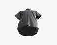 Short Sleeve Shirt For Men Mockup Black Modelo 3D