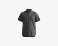 Short Sleeve Shirt For Men Mockup Black 3D模型