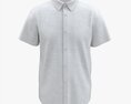 Short Sleeve Shirt For Men Mockup White 3D模型