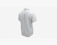Short Sleeve Shirt For Men Mockup White Modello 3D