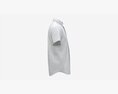 Short Sleeve Shirt For Men Mockup White Modèle 3d