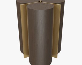 Side Table Baker Cylinder 3D модель