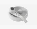 Smoking Pipe Ashtray With Holder 01 3D 모델 