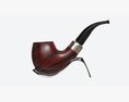 Smoking Pipe Bent Briar Wood 04 3D модель