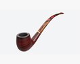 Smoking Pipe Long Briar Wood 03 3D-Modell