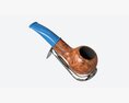 Smoking Pipe Small Briar Wood 01 3d model