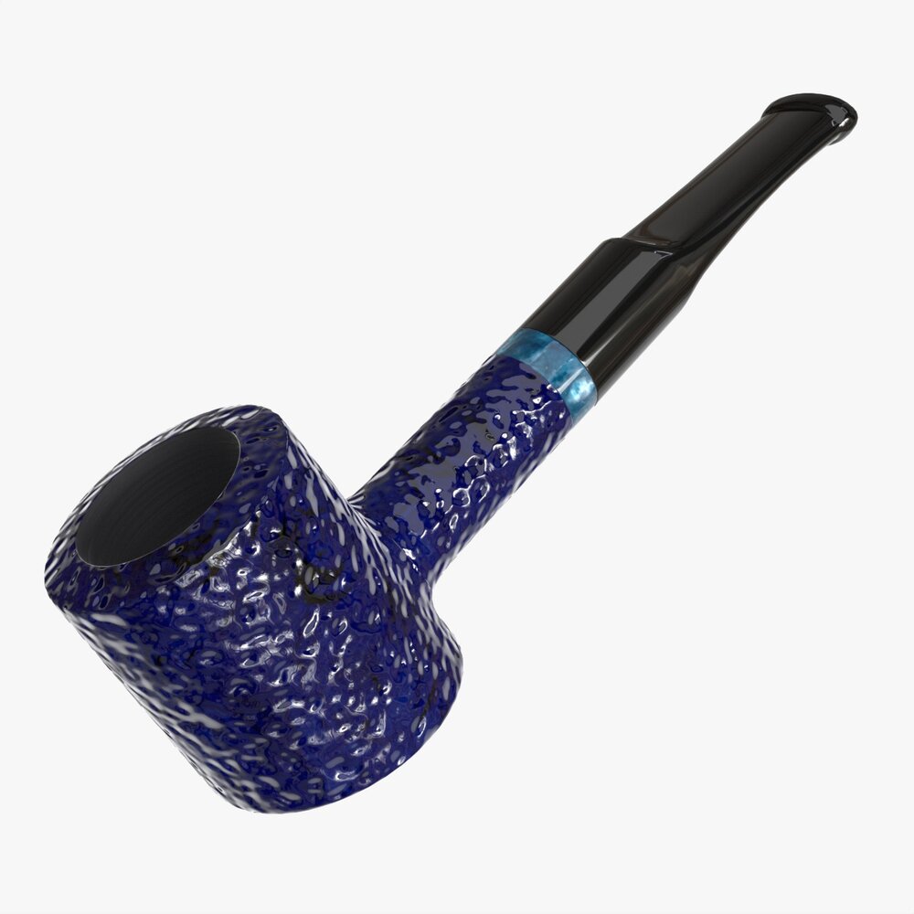 Smoking Pipe Small Briar Wood 04 3D-Modell