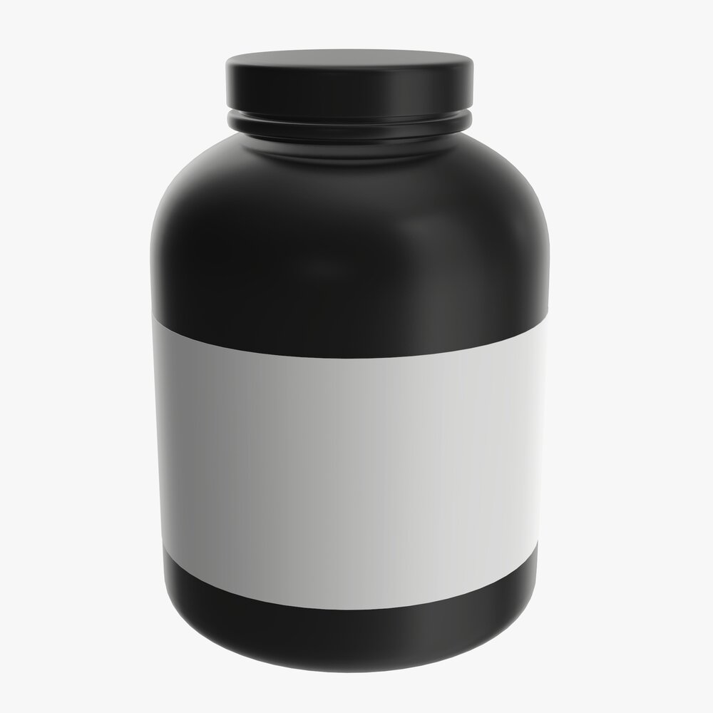 Sport Nutrition Container 06 Mockup 3D模型