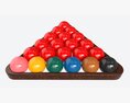 Snooker Ball Set With Triangle Modèle 3d