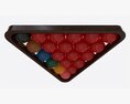 Snooker Ball Set With Triangle 3D-Modell