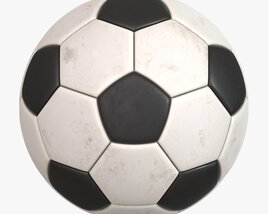 Soccer Ball 03 Dirty Modello 3D