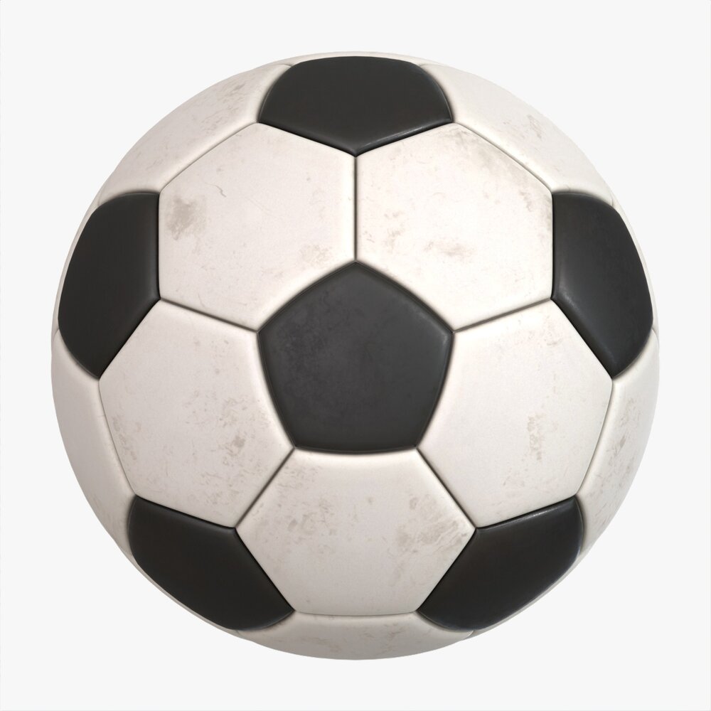 Soccer Ball 03 Dirty 3D model