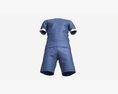 Soccer T-shirt And Shorts Blue Modelo 3D