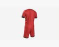 Soccer T-shirt And Shorts Red 3D-Modell