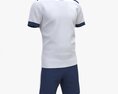 Soccer T-shirt And Shorts White Modelo 3D