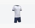 Soccer T-shirt And Shorts White 3d model
