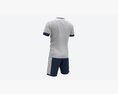 Soccer T-shirt And Shorts White 3D 모델 