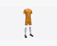 Soccer Uniform With Boots Yellow Modèle 3d