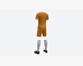 Soccer Uniform With Boots Yellow 3d model