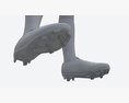 Soccer Uniform With Boots Yellow 3D-Modell