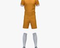 Soccer Uniform With Boots Yellow Modèle 3d