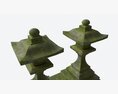 Stone Moss Temple Lantern 3D модель