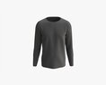 Sweatshirt For Men Mockup 01 Black Modello 3D