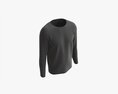 Sweatshirt For Men Mockup 01 Black Modello 3D