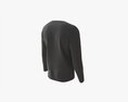 Sweatshirt For Men Mockup 01 Black Modelo 3D