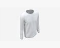 Sweatshirt For Men Mockup 01 White Modelo 3d