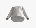 Sweatshirt For Men Mockup 01 White 3D 모델 