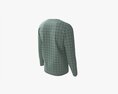 Sweatshirt For Men Mockup 02 Green Square Pattern Modèle 3d