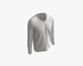 Sweatshirt For Men Mockup 02 Green Square Pattern Modello 3D