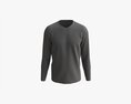 Sweatshirt For Men Mockup 03 Black 3D 모델 