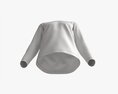 Sweatshirt For Men Mockup 03 Black 3D-Modell